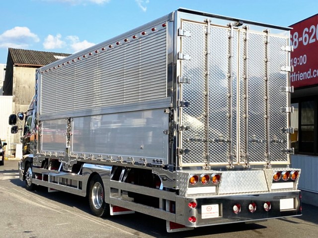 【560】日野　レンプロ　ハイルーフ　造りボディ　ウィング　エアサス