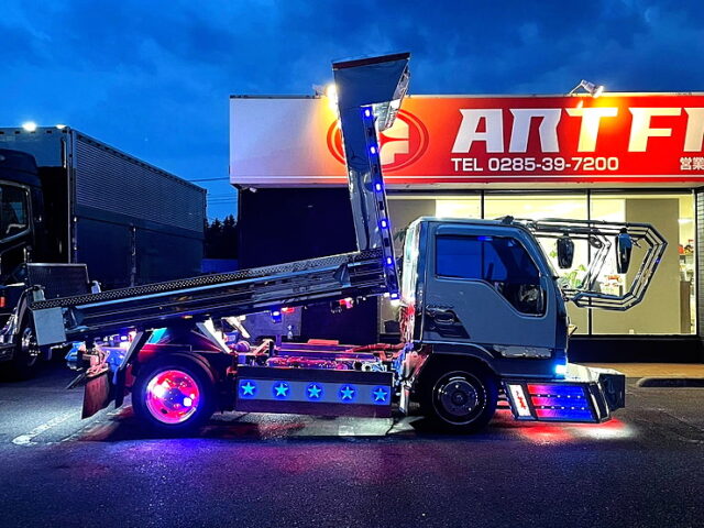 H15　エルフ　ダンプ　デコトラ　５ＭＴ　マニ割り