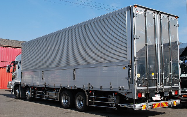 【227】三菱ふそうスーパーグレート　低床　アルミウイング　ハイルーフ　格納ゲート