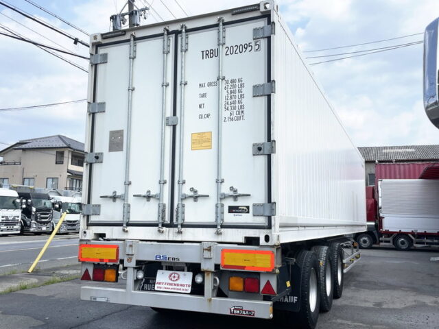 日本フルハーフ　3軸　トレーラーコンテナ冷凍車　リフトアクスル(後軸残し)　SLX i 400　エアサス