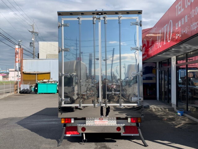 【964】H25　エルフ　ウィング　架装多数　波板ステンレス　造りボディ　ワイド