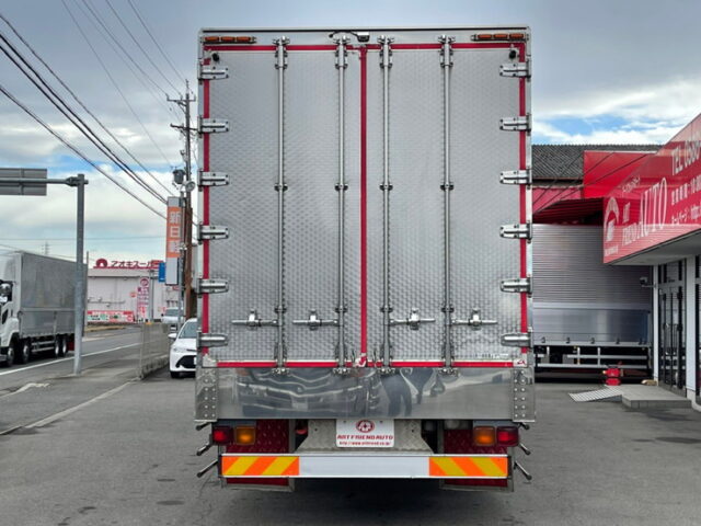 【1020】H14　ギガ　ハイルーフ　冷凍ウィング　1Mアオリ　10輪