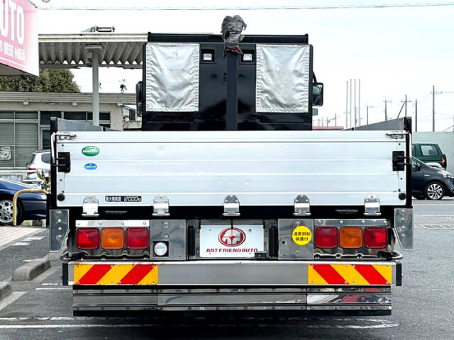 【1149】H24　スーパーグレート　平ボディアルミブロック　エアサス　木床　内フック27対　スタンション10対