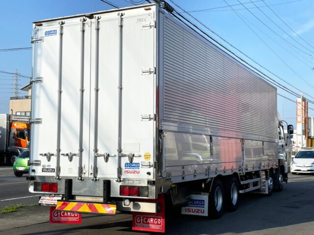 【1480】H27　ギガ　ハイルーフ　ウィング　木床　7速MT　380馬力　リア門口ステンレス