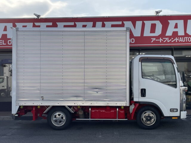 いすゞ　エルフ　アルミバン　5MT　サイドドア　ステンレスサイドバンパー　ステンレスリアバンパー　