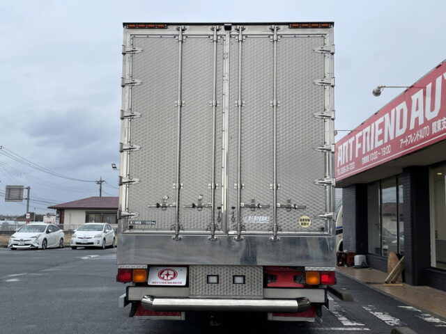 日野：17プロフィア：冷凍ウィング：7MT：リア門口ステンレス：サイドバンパーステンレス：ステンレス架装多数：メッキパーツ多数