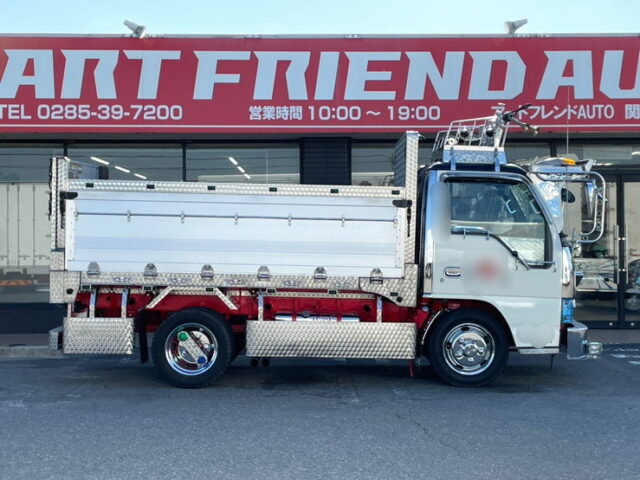 いすゞ：エルフ：造り平ボディ：内装生地張り：5MT：オバＱバンパー：フロントバイザー：架装多数