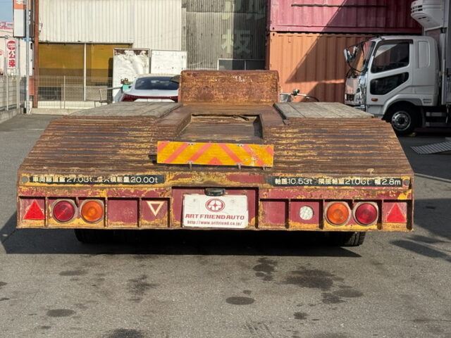 東急：重機運搬用トレーラー：幅2800㎜　荷台長4700㎜：歩みハンガー：8輪