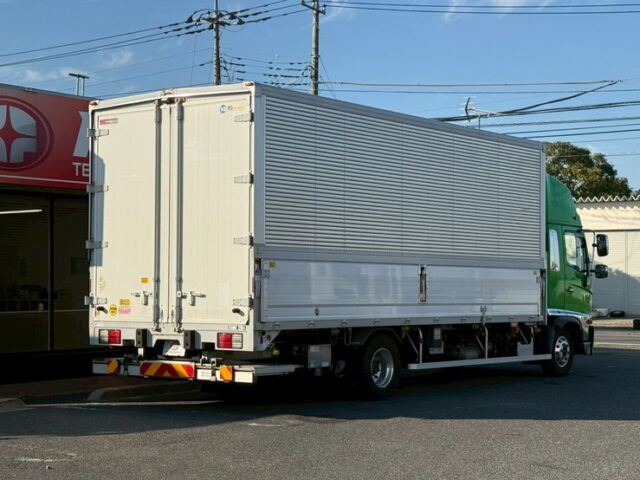 日野：17レンジャー：ハイルーフ：ウィング：6200ワイド：格納ゲート：エアサス