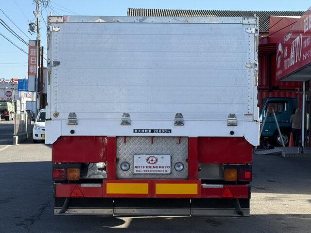 日本トレクス:トレーラー:平ボデー:アルミブロック:1Mアオリ:リフトアクスル:中残し