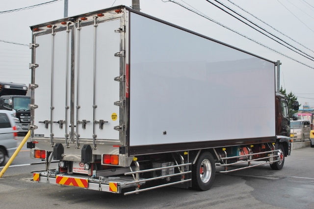 【218】日野レンジャー　ワイド　増トン　冷凍バン　格納ゲート　リヤエアサス