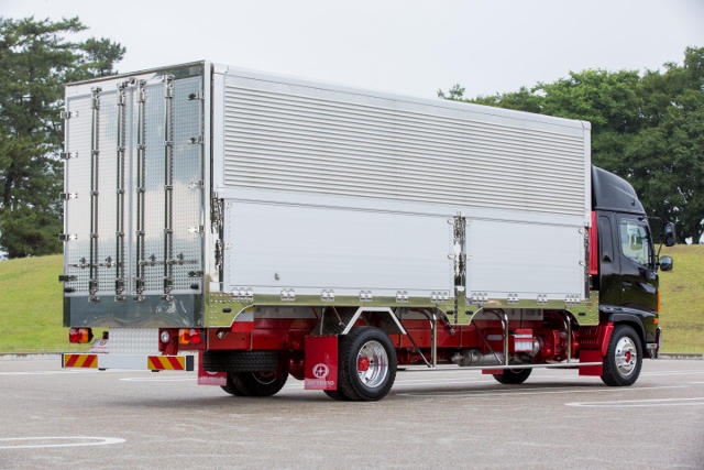 Ｈ２７　日野　レンジャープロ　アルミウィング　セミワイド　ハイルーフ　リーフサス　新車