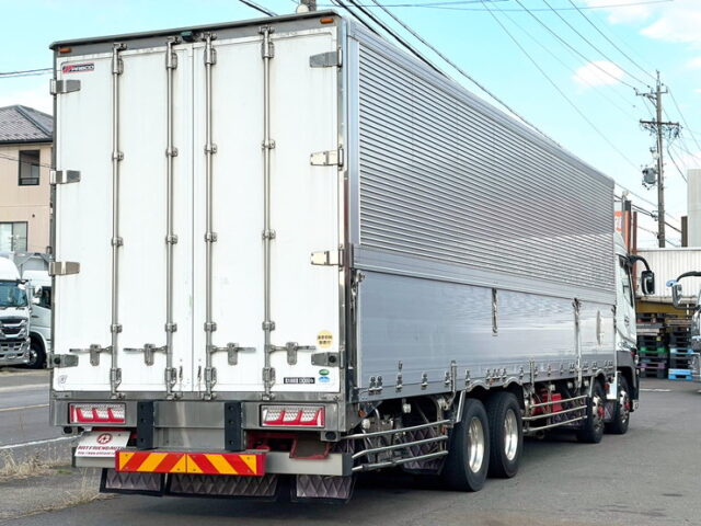 【1566】H26　スーパーグレート　ハイルーフ　ウィング　4軸低床　90アオリ　7速MT　ステンレス多数