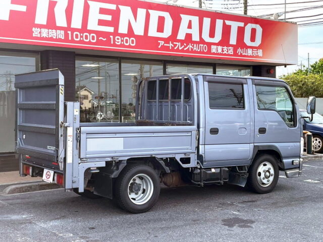 H29 エルフ　Wキャブ　平ボデー　垂直ゲート