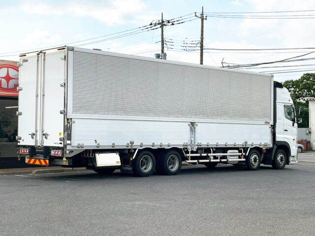 H30 プロフィア　アルミウィング　リア門口ステンレス　