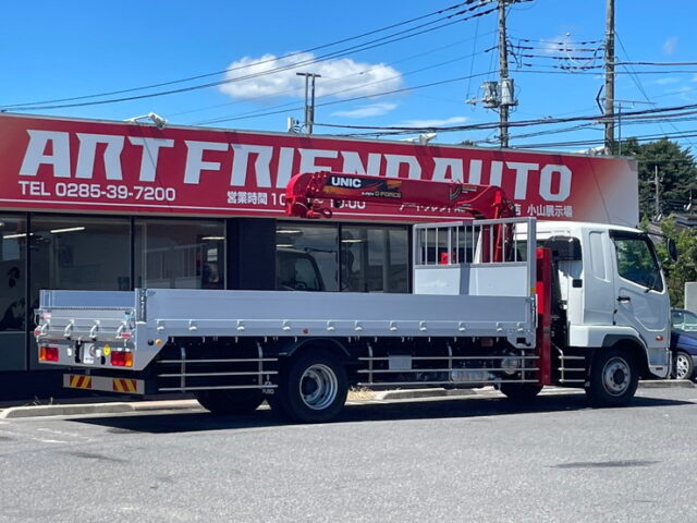 三菱ふそう：ファイター：増トン：未使用：ハイジャッキセルフ：ステンレスサイドバンパー