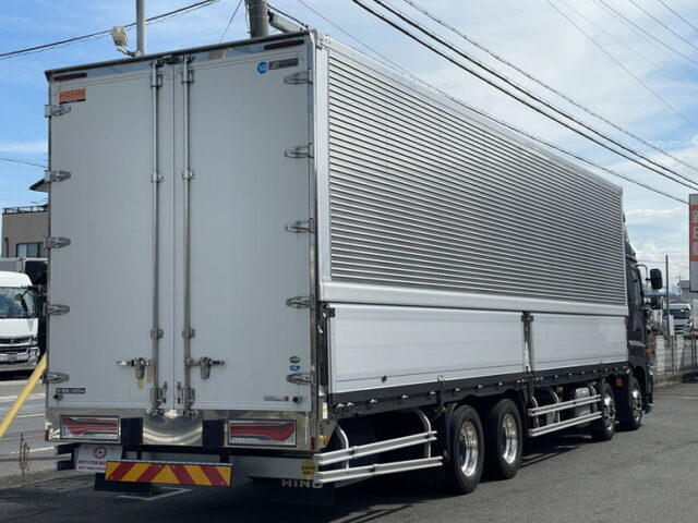 日野　17プロフィア　ハイルーフ　ウィング　リア門口ステンレス　アルミホイール