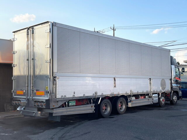 【1563】H23　プロフィア　ハイルーフ　架装多数　ボディー枠オールステンレス　メッキホイール