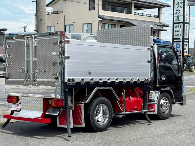 【1547】H14　エルフ　平ボデーアルミブロック　造りボディ　標準幅　架装多数