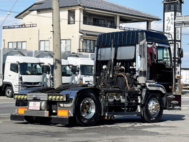 日野　テラヴィ　ハイルーフ　トレーラーヘッド　エアサス　430馬力　ダブルマフラー　F21C