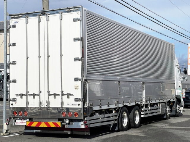 日野　プロフィア　ハイルーフ　ウィング　総輪エアサス　プロシフト　リア門口ステンレス　380馬力