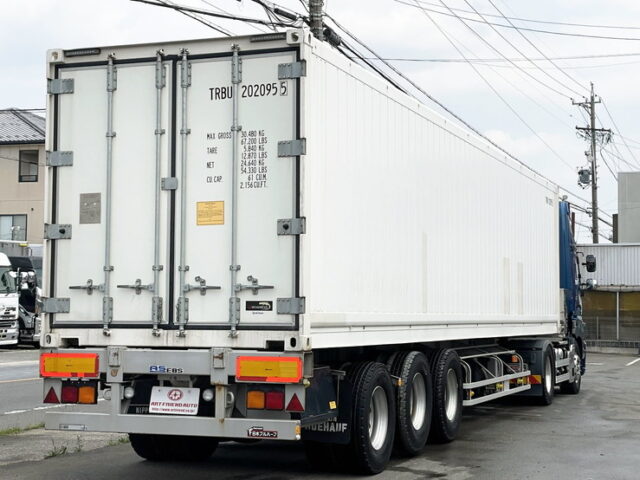 日野　17プロフィア　ハイルーフ　冷凍コンテナトレーラーセット　サーモキング前壁冷凍