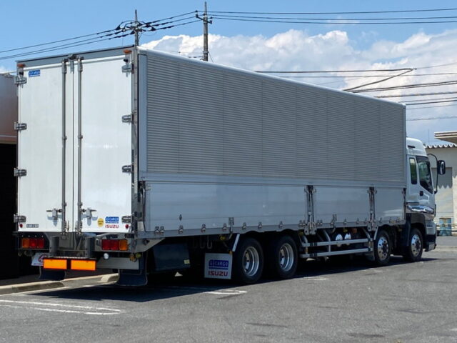 【872】H22　ギガ　ハイルーフ　4軸　ウィング　門口ステンレス　アルミホイール