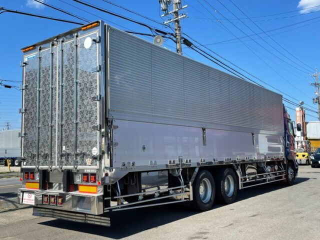 【869】H18　プロフィア　ハイルーフ　10輪ウィング　前後門工　ロッカーレールステンレス　7速MT