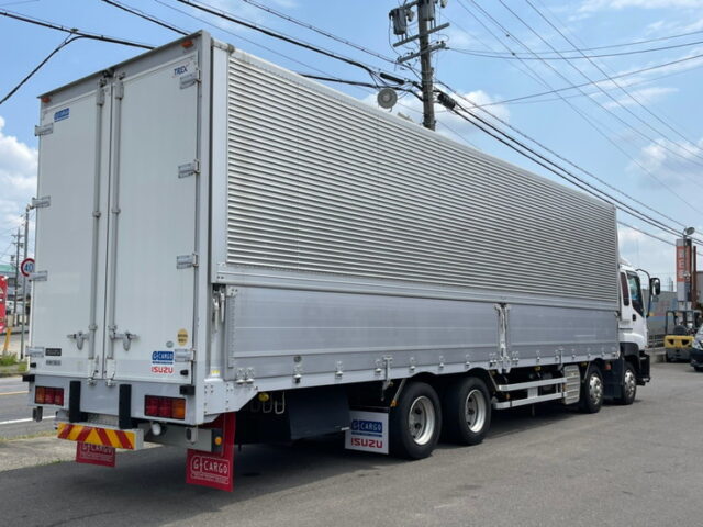 【874】H24　ギガ　ウィング　4軸低床　7速MT　380馬力　木床