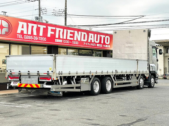 【947】H29　ギガ　ハイルーフ　平ボデーアルミB　4軸　ステンレス多数