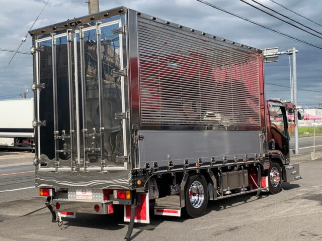 【964】H25　エルフ　ウィング　架装多数　波板ステンレス　造りボディ　ワイド