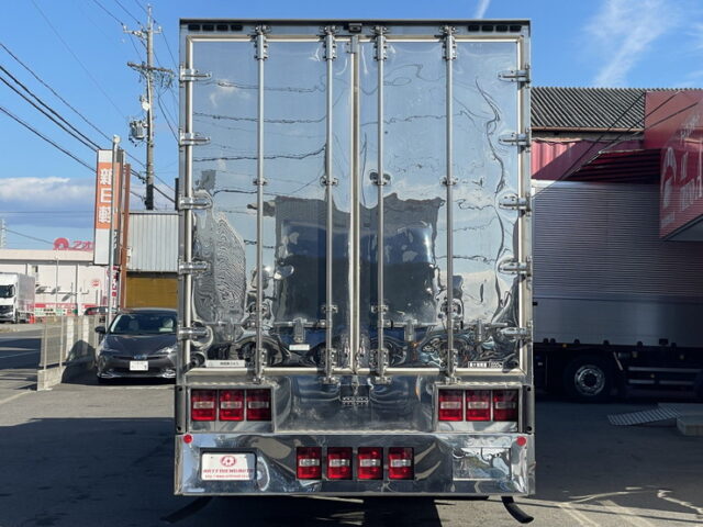 三菱ふそう　ファイター　冷凍バン　コルゲート　ジョロダー4列キーストン　エアサス