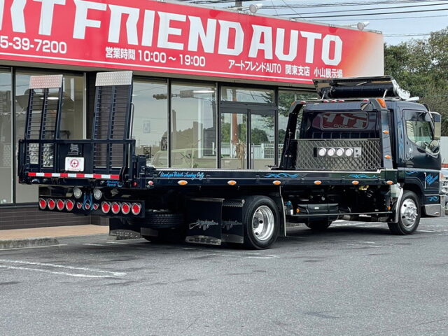 【992】H29　キャンター　積載車　3トン積　古河ユニックUC-35　ネオファイブ　積込角5度(乗り口3度)