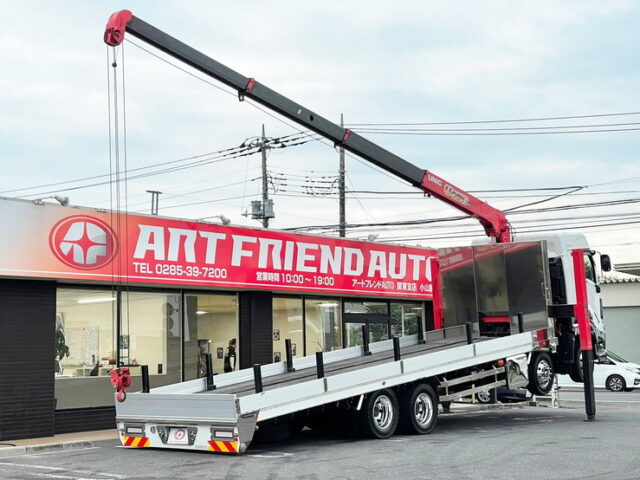 【1000】H30　ギガ　ハイジャッキセルフクレーン　4段　ラジコン　フックイン　7速MT　380馬力