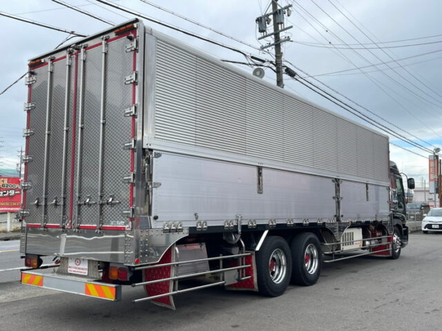 【1020】H14　ギガ　ハイルーフ　冷凍ウィング　1Mアオリ　10輪