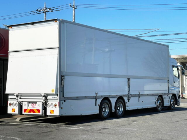 【1029】H27　スーパーグレート　ハイルーフ　7速MT　総輪エアサス　跳上ゲート　委託販売