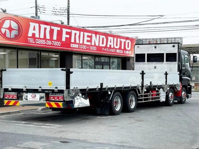 【1115】H25　ギガ　平ボデーアルミブロック　エアサス　木床　内フック26対