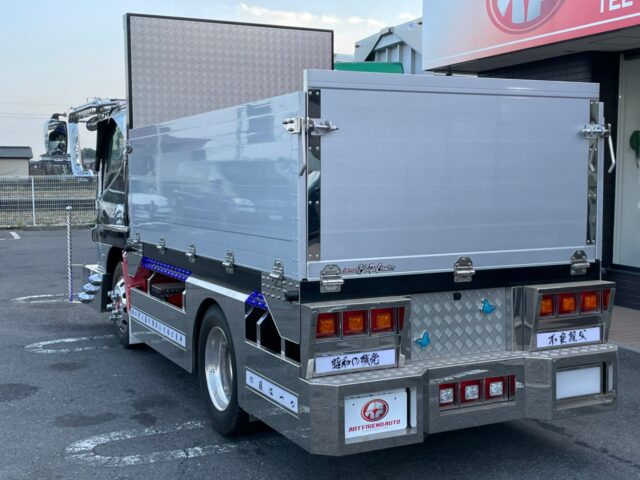 【1126】H26　ブルーテックキャンター　平ボデーアルミブロック　架装多数　アルミホイール　標準幅　10尺長