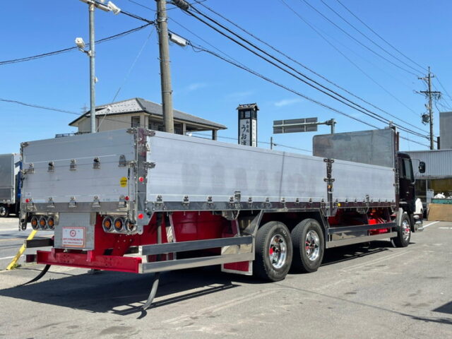 【1034】H10　プロフィア　平ボデー　アルミブロック　90アオリ　メッキホイール　ステンレス多数