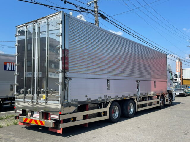 【1180】H30　クオン　ハイルーフ　ウィング　トレクス製ステンレスボデー　390馬力　AT