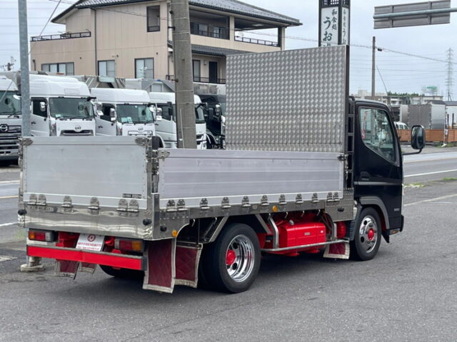 【1194】H21　キャンター　平ボデーアルミブロック　10尺　標準幅　ステンレスボデー　5速　130馬力