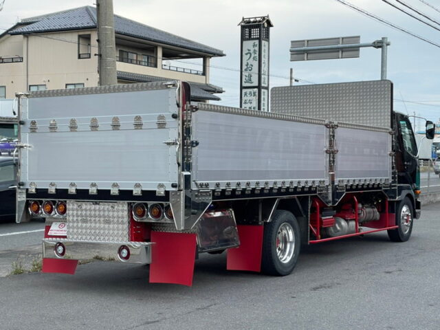 【1306】R1　ファイター　平ボデーアルミB　造りボディ　6200セミワイド　床鉄　低走行