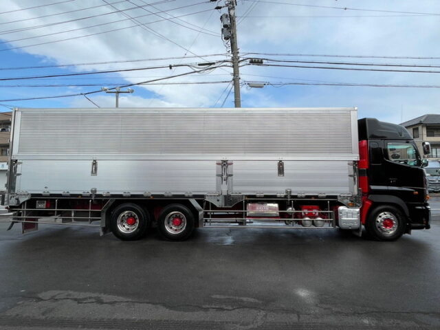 【1270】H26　プロフィア　ハイルーフ　ウィング　造りボディ　1Mアオリ　木床