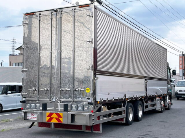 【1427】H31　ギガ　ハイルーフ　ウィング　架装多数　リア門口ステンレス　7速MT　380馬力