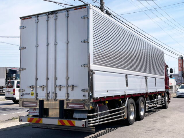 【1408】H30　17プロフィア　ハイルーフ　ウィング　10輪　ステンレス多数　木床　