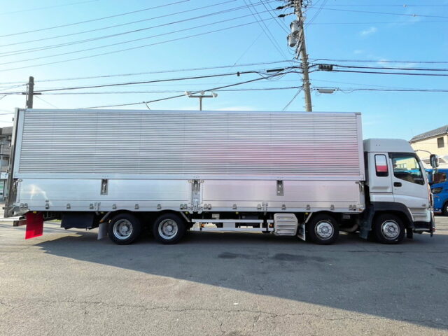 【1480】H27　ギガ　ハイルーフ　ウィング　木床　7速MT　380馬力　リア門口ステンレス