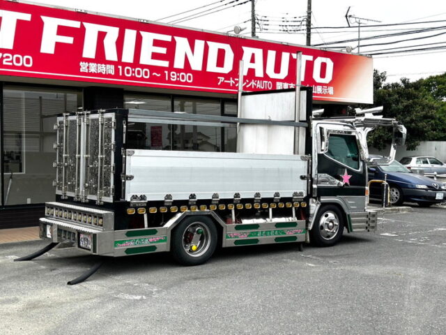 【1502】H17 ジェネレーションキャンター　平ボデー　架装多数　煙突マフラー