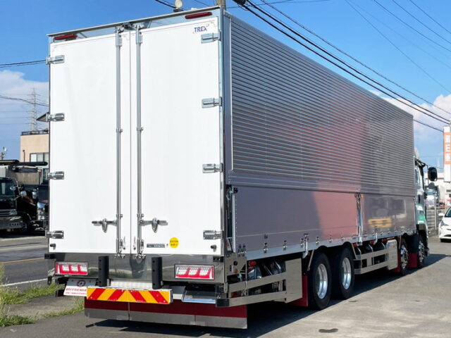 【1519】H30　ギガ　ハイルーフ　ウィング　リア門口ステンレス　7速MT　380馬力