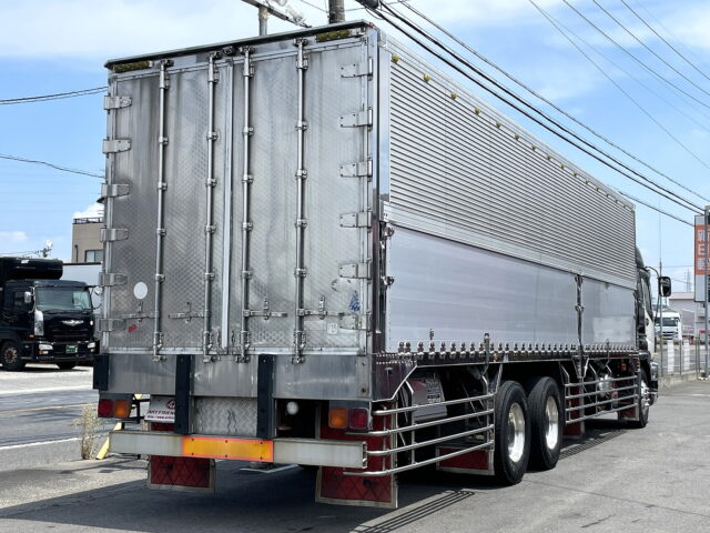 いすゞ　ギガ　ハイルーフ　ウィング　造りボディ　1Mアオリ　ステンレス多数