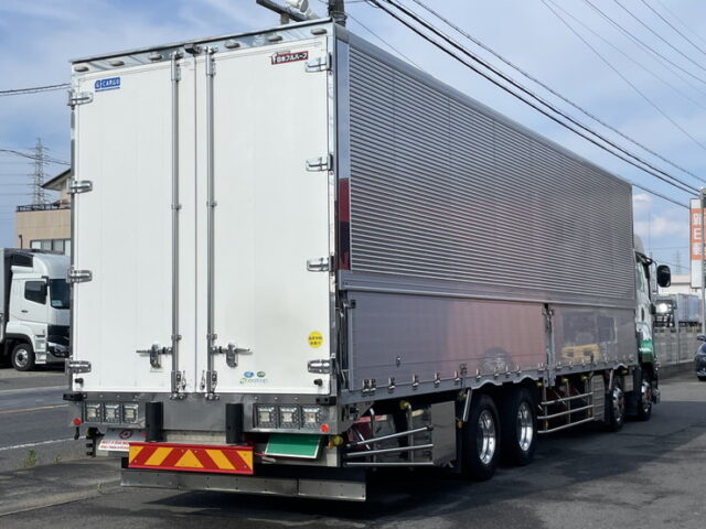 いすゞ：ギガ：ハイルーフ：ウィング：アルミホイール：スムーサー：木床